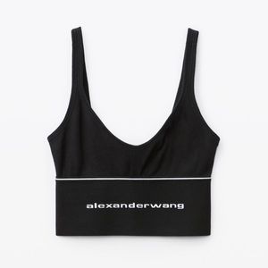Alexander Wang crop top tank top with logo